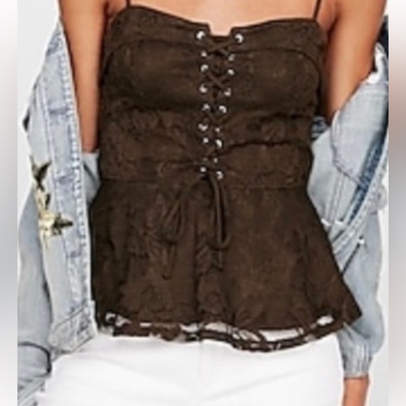 EXPRESS One Eleven Lace Camisole Top - Picture 1 of 5